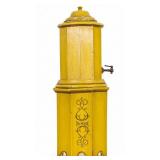 Early Yellow Painted Beverage Dispenser w/ Stand