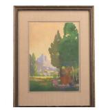 W.T Mcdermit Impressionist Watercolor