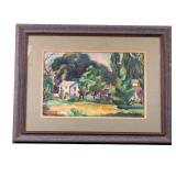 2 Signed Watercolor Landscape Paintings