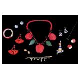 Early Hat Pin and Kitsch Jewelry Collection