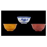 Chinese Porcelain Bowls, After Qing