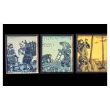 Tokushi Katsuhira (1904-1971) Woodblock Prints (3)