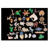 Large Vintage Celluloid Pin Collection