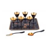 Vintage Black & Gold Lacquerware