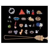 Large Collection of Novelty Pins