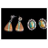 Signed Vintage Native American Earrings