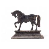 19C Cast Iron Horse Doorstop