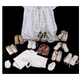 Baptism Dress & Antique Infant Footware (9)