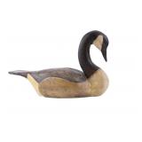 Artisan Carved Glass Eyed Goose Decoy