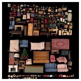 Vintage Wood Dollhouse Furniture
