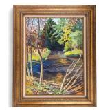 Hergert Signed Impressionist Oil on Canvas