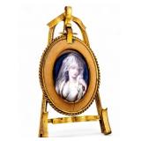 Early Hand Painted Porcelain Plaque