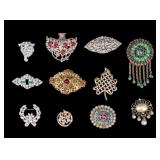 Vintage Art Deco and Other Brooches