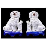 Pair of Porcelain Staffordshire Dogs