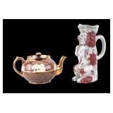 Gibsons Staffordshire Teapot and Dog Pitcher
