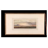 Signed Antique Landscape Watercolor
