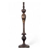 Antique Paint Decorated Turned-Wood Japanese Stand