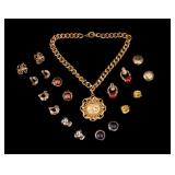 Graziano Necklace + Vintage Designer Earrings