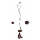 Japanese Carved Wood Ojime Beads