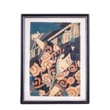 Toyohara Kunichika (1835-1900) Woodblock Print