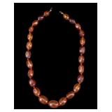 Faceted Natural Honey Amber Necklace