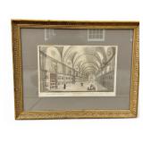Hand-Colored Lithograph of Vatican Library