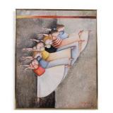 J. Roybal Ballerina Oil on Canvas