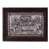 Antique Metal Relief of The Last Supper