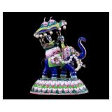 Indian Silver and Enamel Elephant