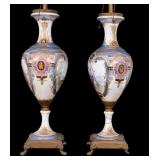 Antique 19C French Sevres Lamps
