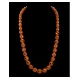 Natural Honey Amber Beaded Necklace