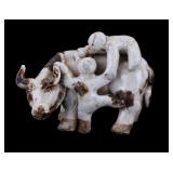 Herding Boys and Ox Figurine
