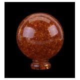 Reconstituted Pressed Amber Display Orb
