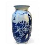 19C Chinese Blue & White Porcelain Vase