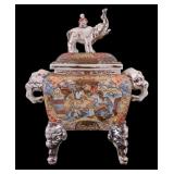 Early Japanese Satsuma Elephant Censer