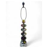 Floral Hand Blown Glass Bulb Lamp