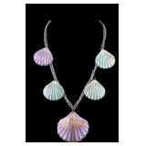 Vinatge Artisan Seashell Necklace and Earrings