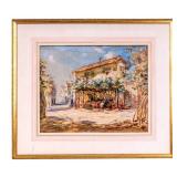 T.W Morley Impressionist Watercolor Painting