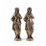 Antique Solid Bronze Figural Miniatures