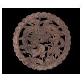 Carved Wood Dragon Plaque