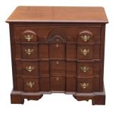 Shell-Carved 4-Drawer Bachelor Chest