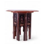 Burmese Lacquered Folding Monk Table