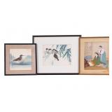 Asian Watercolor & Woodblock Prints