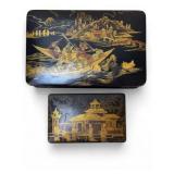 Antique Asian Lacquered Boxes