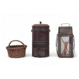 Early Tinware & Basket