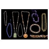 Colorful Stone & Glass Costume Necklaces (9)