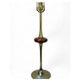 Mid Century Tulip-Form Brass Table Lamp