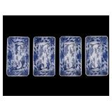 Antique Japanese Blue & White Porcelain Dishes