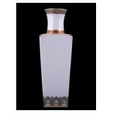 Japanese Kutani Porcelain Square Vase