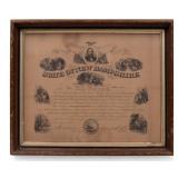 NH Civil War Testimonial of Honor, Fred. Smyth